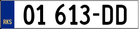 Trailer License Plate